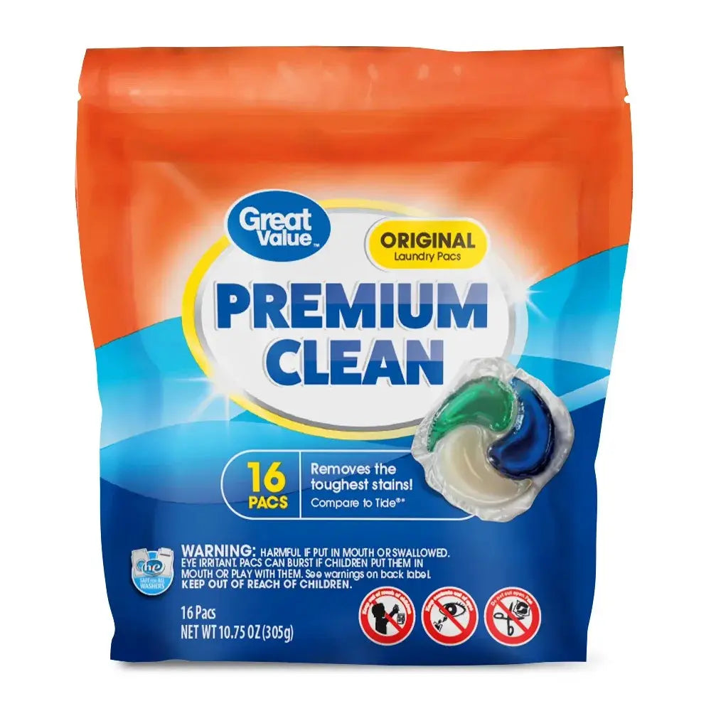Laundry Detergent Pacs | 16 Count | Triple Chamber | Original Scent