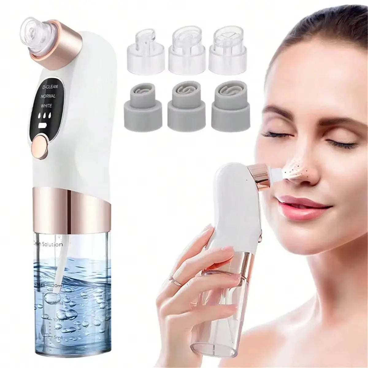 Face Beauty Pore Vacuum Facial Cleaner, Blackhead Remover, USB Charging Water Circulation Facial Cleaning Tool from PriceLows™