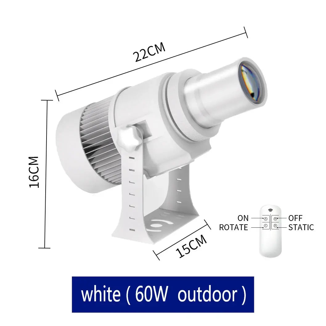 LED Gobo Projector | HD Custom Logo | IP67 Waterproof | Aluminum Housing