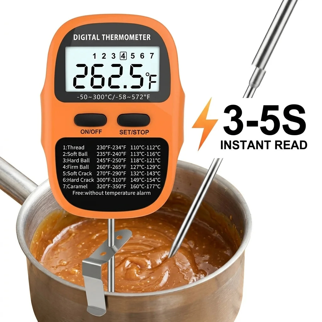 Digital Meat Thermometer | Instant Read | Large LCD Display | One Probe