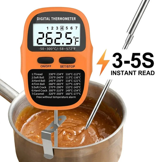 Digital Meat Thermometer | Instant Read | Large LCD Display | One Probe from PriceLows™