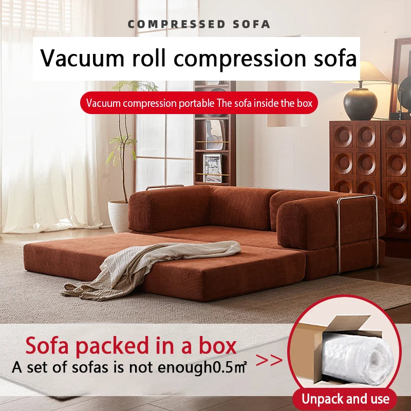 Sofa Bed | 180 cm Length | Corduroy Upholstery | Foldable, Convertible