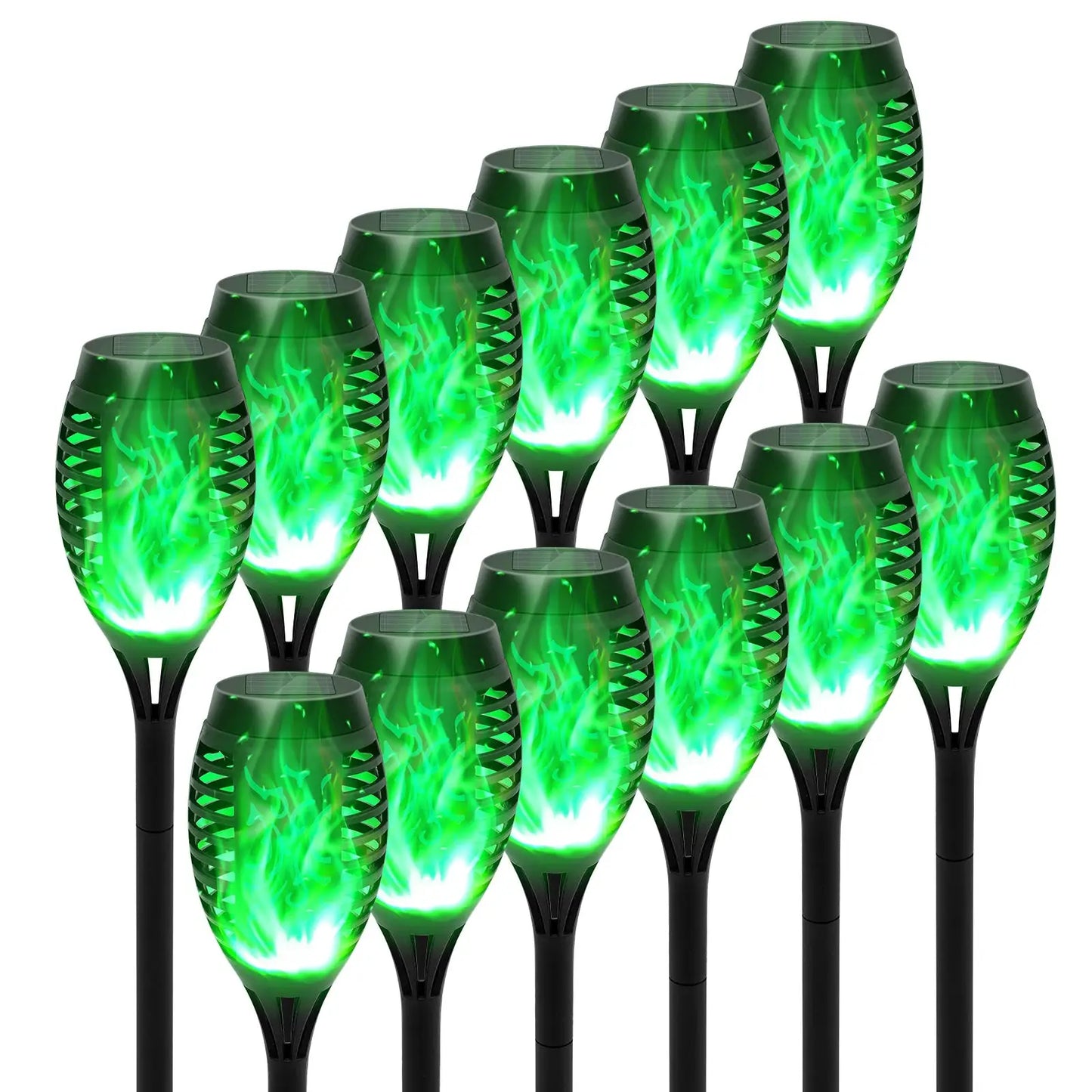 4/6/8/12Pcs Solar Flame Torch Light LED Flickering Outdoor Decoration Powered For Lawn Path Yard Patio Floor Night Lamp from PriceLows™
