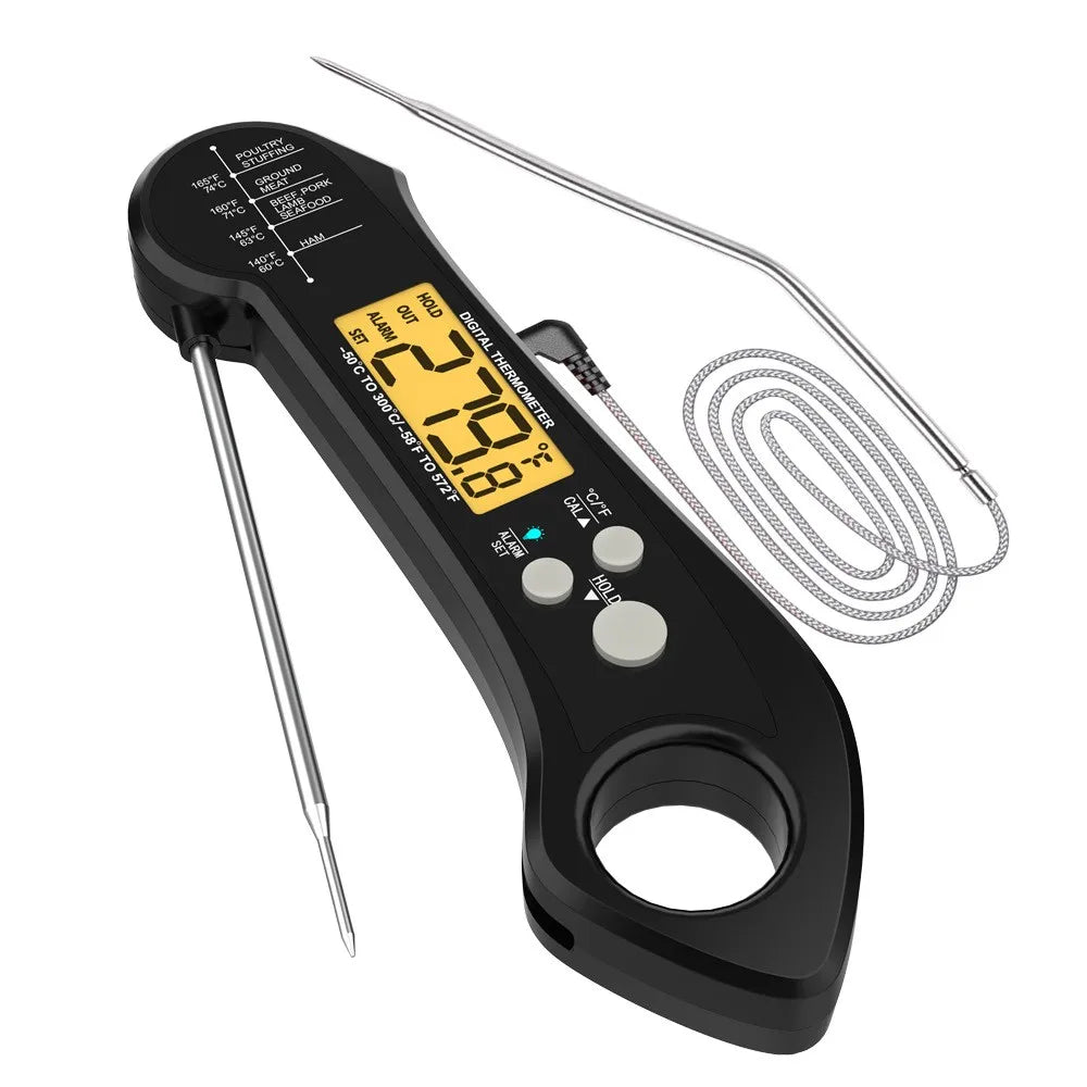 Meat Thermometer | 2 Probes | Long Cable | Waterproof