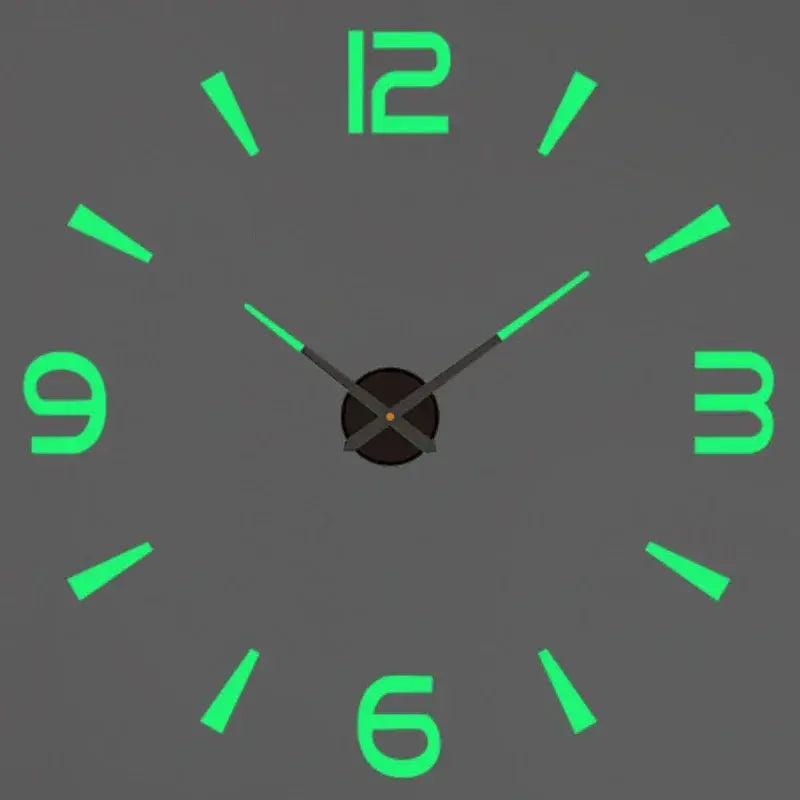 Large 3D Wall Clock Luminous Classic Wall Clocks DIY Digital Clock Wall Watches Stickers Silent Clock for Home Living Room Table from PriceLows™
