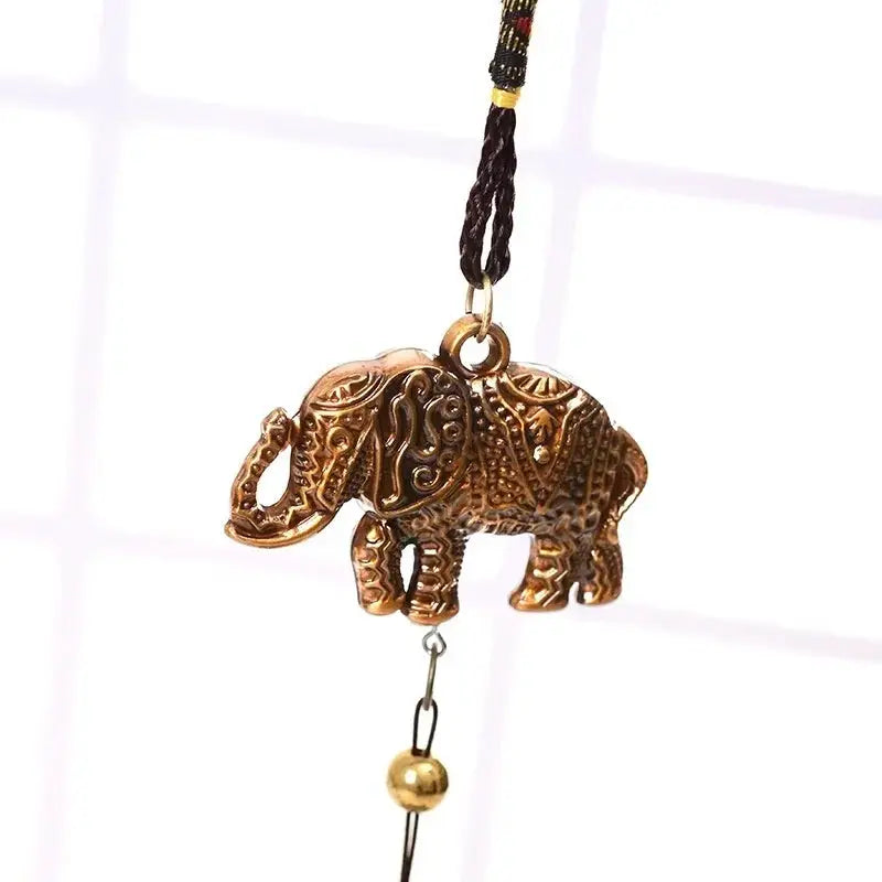 1Pcs Garden Courtyard Antique Style Copper Wind Chime Outdoor Home Decoration Metal Hanging Decoration Outdoor Lucky Metal Bell from PriceLows™