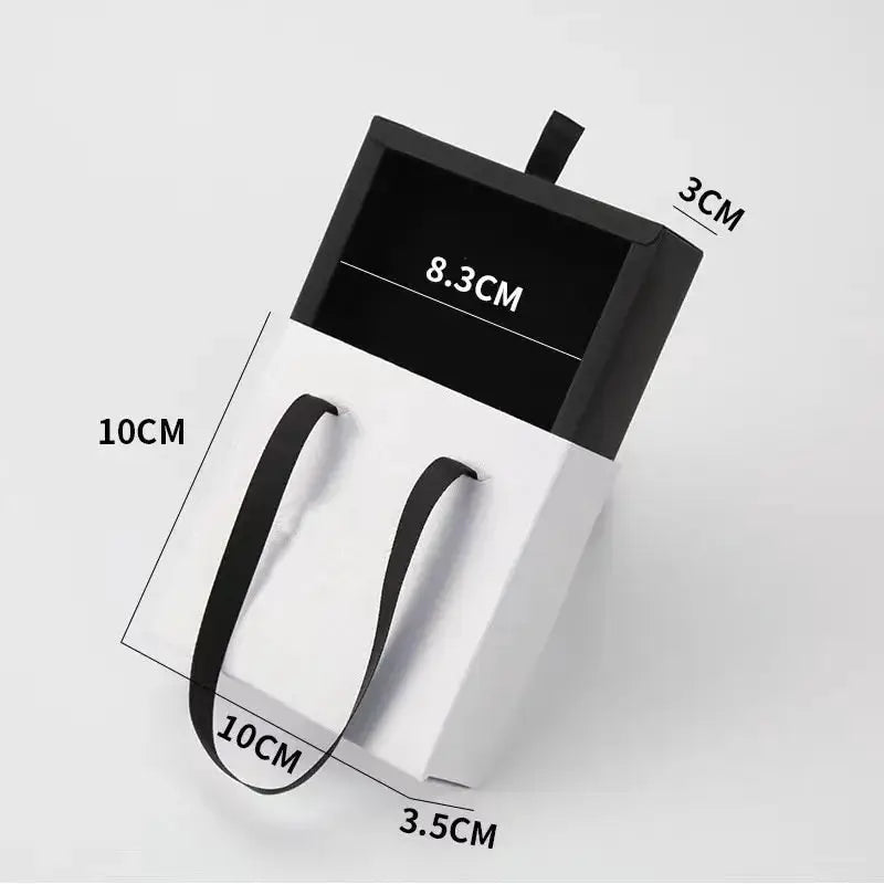 Paper Pull-Out Drawer Jewelry Box Handheld Jewelry Packaging Box Wearing Armor Ring Earring Necklace Storage Gift Box from PriceLows™