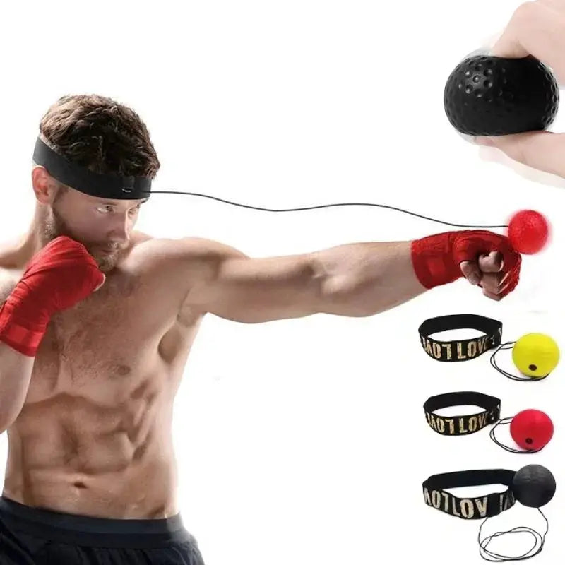 Head Mounted Boxing Ball | 6 Cm | Pu | Reaction Training Gear