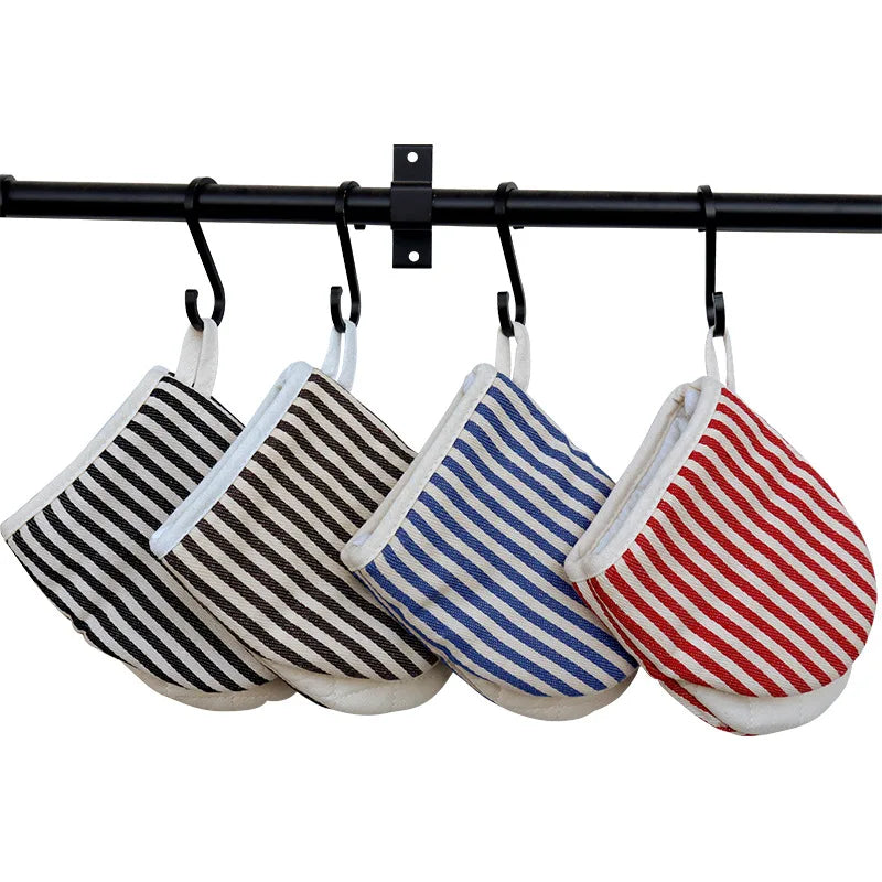 Oven Mitts | Heat Resistant | Striped Pattern | 1 Pc