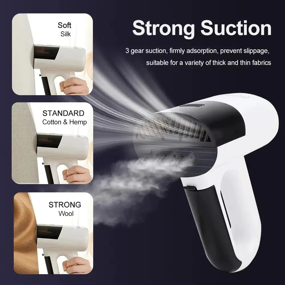 Handheld Garment Steamer | Powerful Suction | Fast Heating | 220V