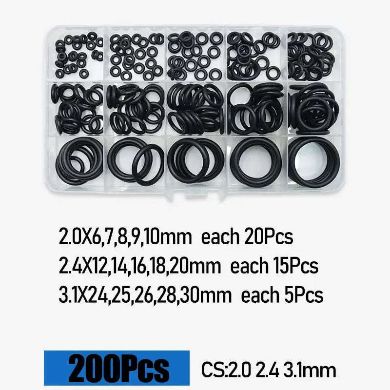O Ring CS 1.0 1.5 to 4.0mm Sealing Washer Nitrile Rubber O-ring Faucet Plumbing Gaskets Oil Resistant High Temperature Oring Kit from PriceLows™