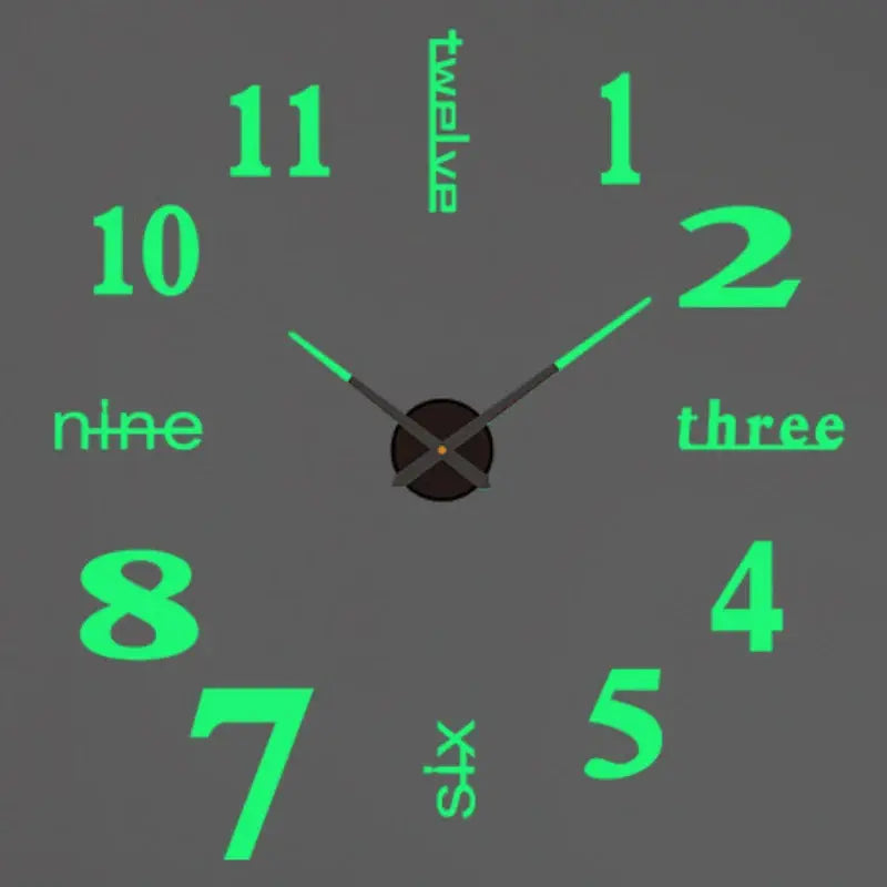 2023 Modern Design Large Wall Clock 3D DIY Quartz Clocks Fashion Watches Acrylic Mirror Stickers Living Room Home Decor Horloge from PriceLows™