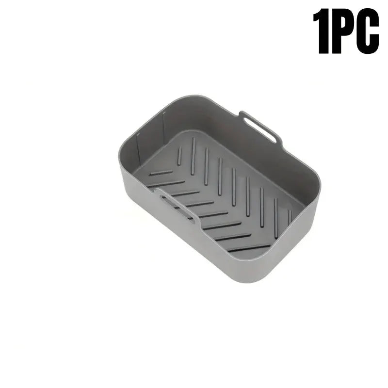 Air Fryer Silicone Tray Liner | Ninja Dual Basket | Reusable | 1 To 2 Pack