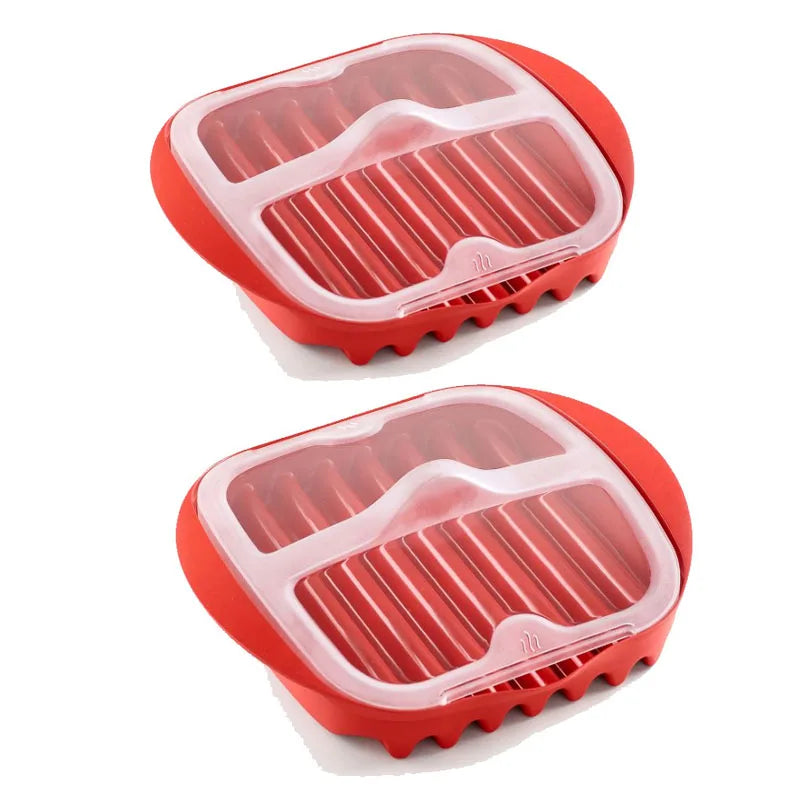 Microwave Bacon Tray | Nonstick Surface | Splatter Lid | 1 Count Or 3 Count