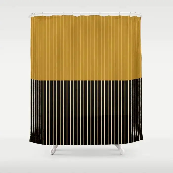 Simple Colorful Lines Modern Fashion Pattern Shower Curtain Home Decoration Creative Personalized Shower Curtains from PriceLows™