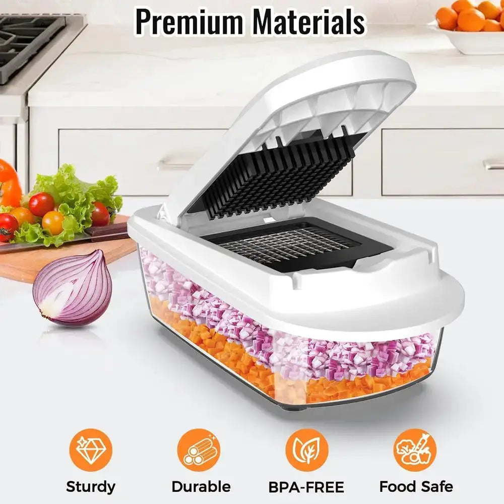 Vegetable Chopper Mandoline Slicer | With Container | Dishwasher Safe | One Size