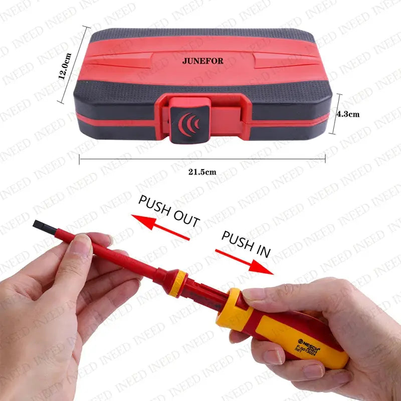 13-in-1 Electrician Repair Tools Kit Changeable Insulated Screwdrivers Set Magnetic Slotted Bits Repair Tool Electrician Tool from PriceLows™