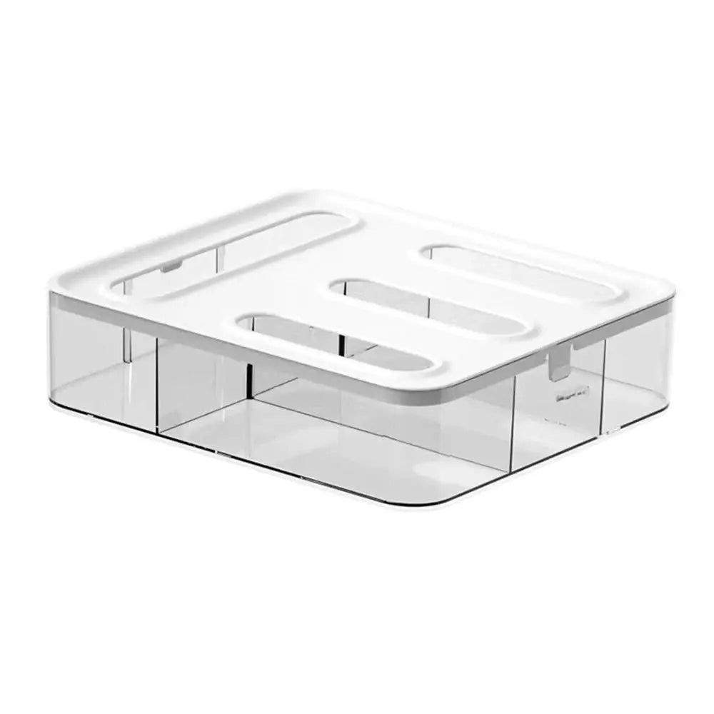 Drawer Organizer | Plastic | 4 Compartments | Ziplock Bag Organizer
