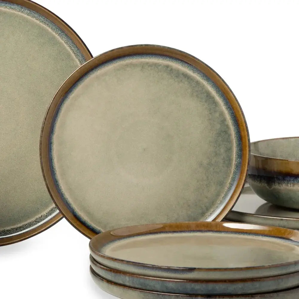 Ceramic Round Salad Plate Dishwasher Safe Microwave Safe Durable Rustic Dinnerware Perfect For Serving Appetizers Side Dishes from PriceLows™