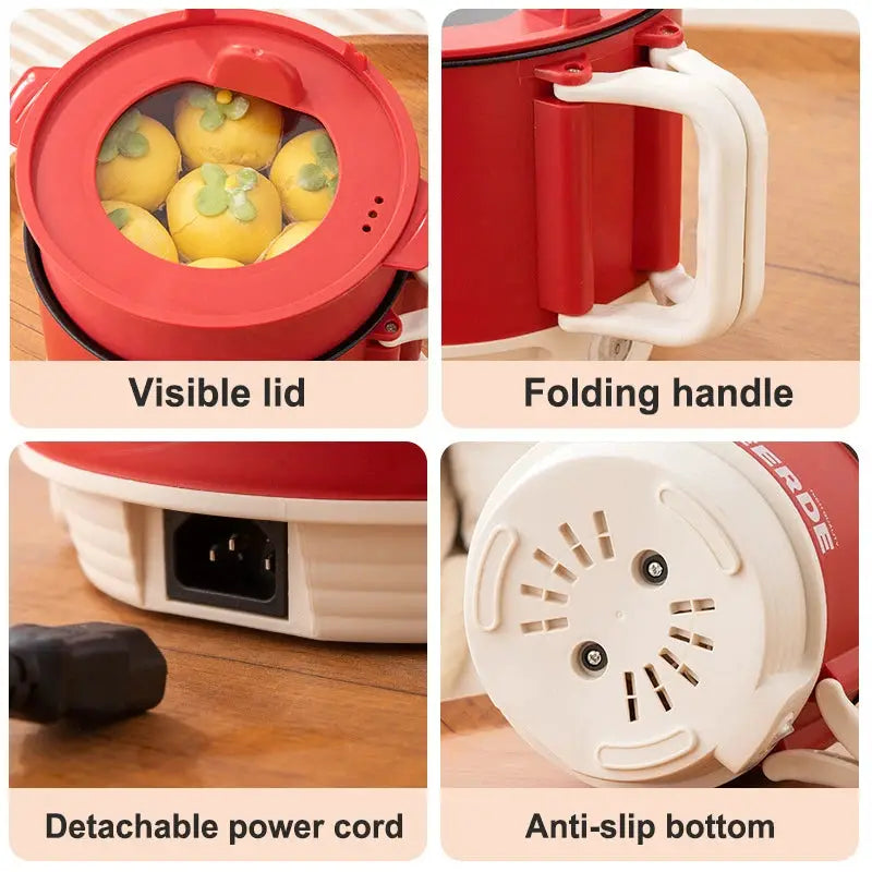 Electric Cooking Pot | 750W | 7 Programs | Compact Dormitory Size