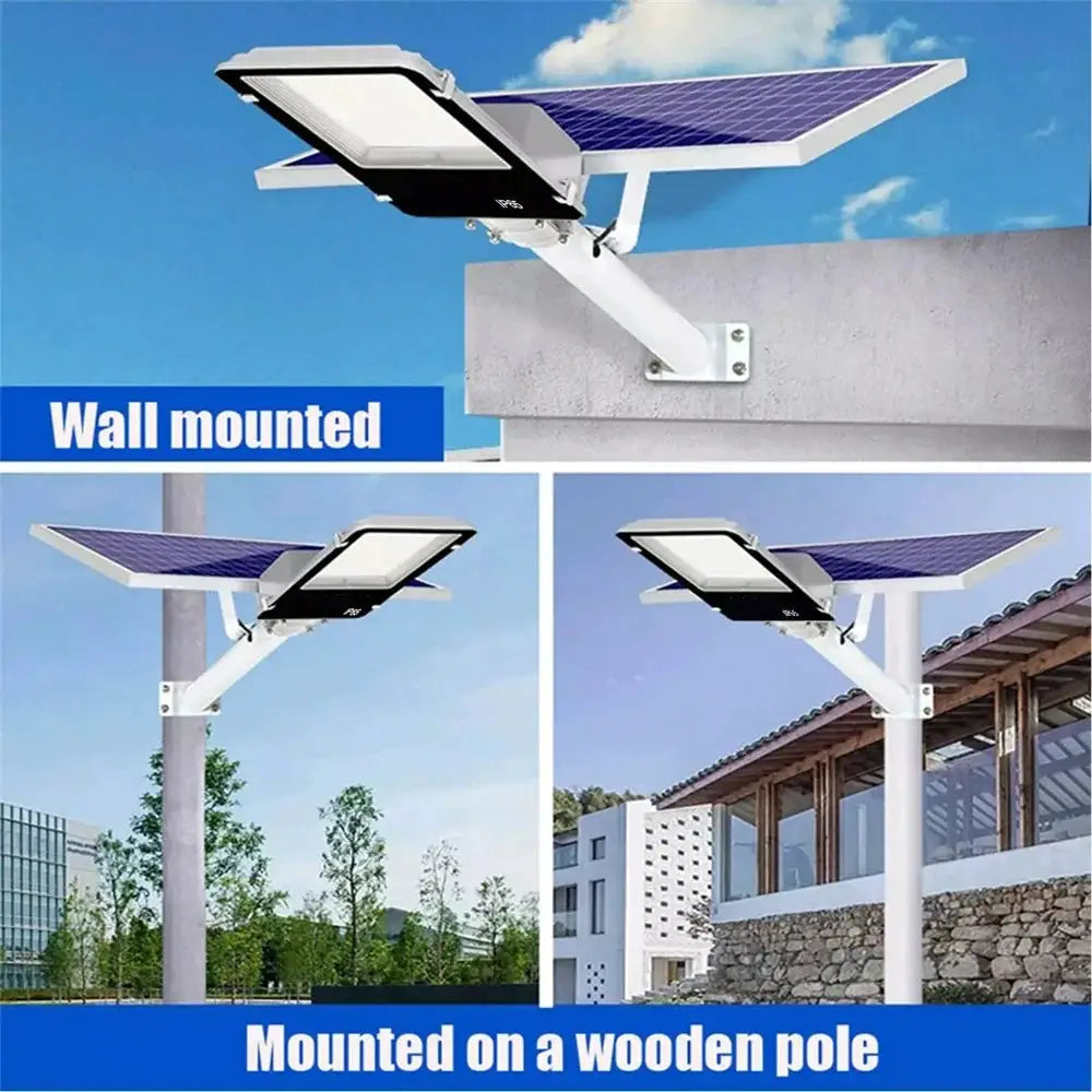 8000mah High Power Solar Street Lights Outdoor Commercial Parking Lot Light Dusk to Dawn Solar Security Flood Lights Solar Lamp from PriceLows™