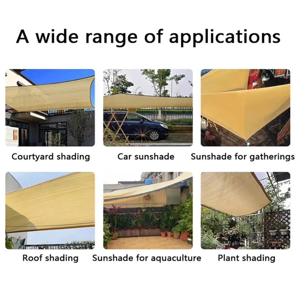 Hdpe Sunshade Net | 85-90% Blockage | Beige Multi Sizes