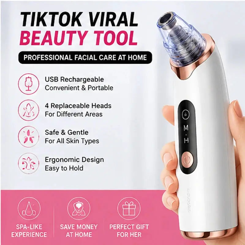 Electric Blackhead Remover Vacuum Pore Cleaner Deep Cleaning Acne Suction Facial Skin Care Beauty Tool from PriceLows™