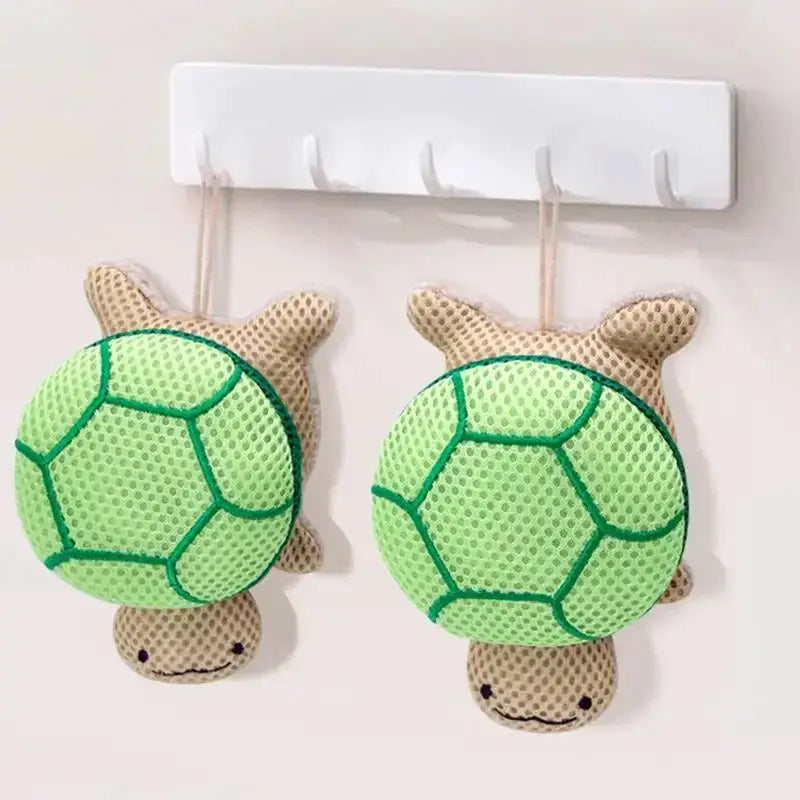 Shower Puff | Soft Exfoliating Sponge Brush | Turtle Design | 14x9x6 cm