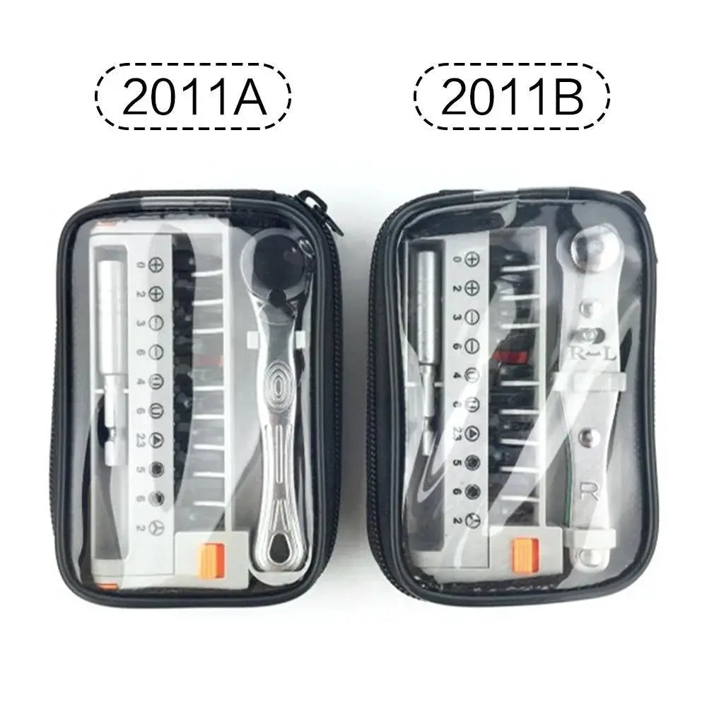STONEGO Portable Mini Ratchet Wrench Close Quarter Adjustable Ratchet Screwdriver Bits Set with 1/4 Unit Tool Sets from PriceLows™