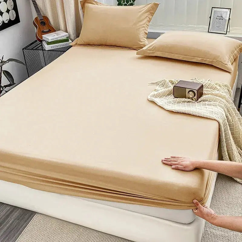 Fitted Sheet | Brushed Finish | Deep Pocket | Solid Color