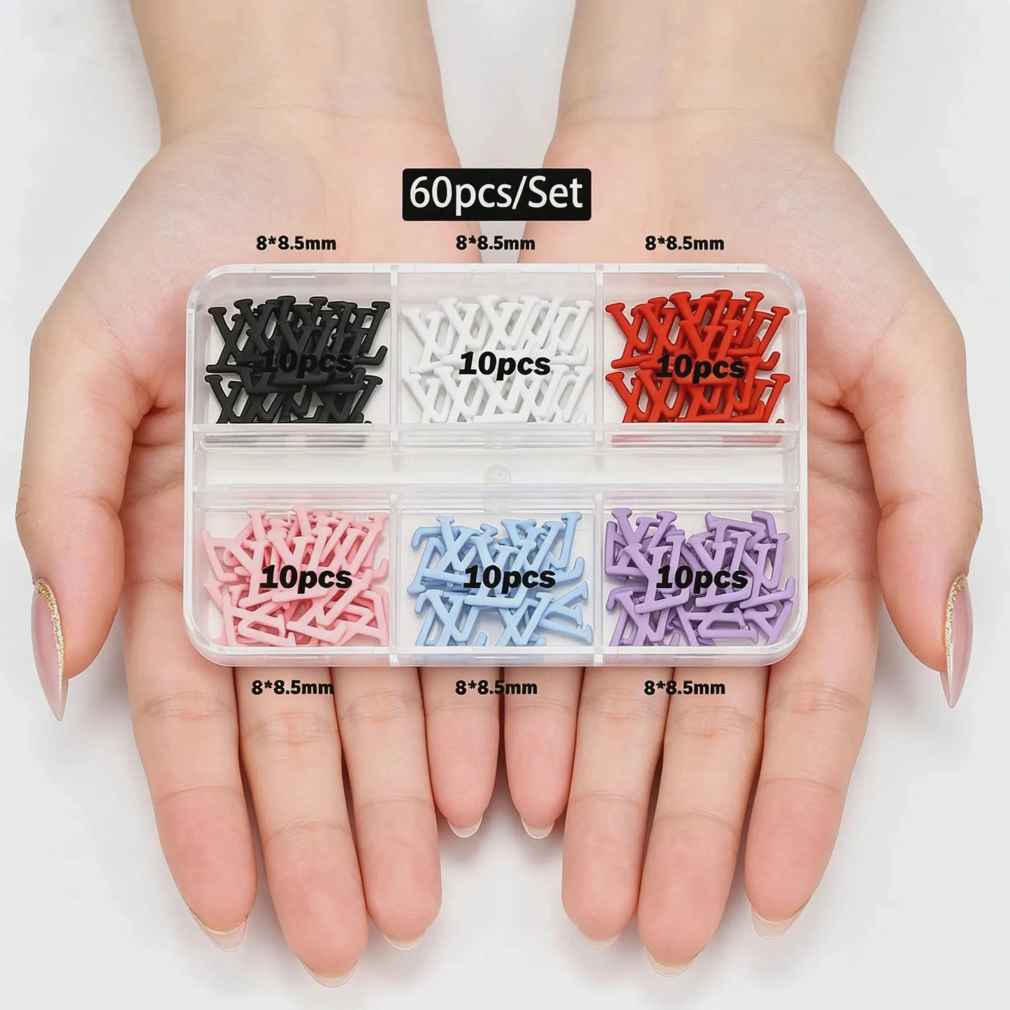 30/60pcs/Box 3D Luxury Metal Nail Art Decorations Alloy Shiny Rhinestones Pearl Gems Zircon Diamond Charms DIY Nail Accessories from PriceLows™