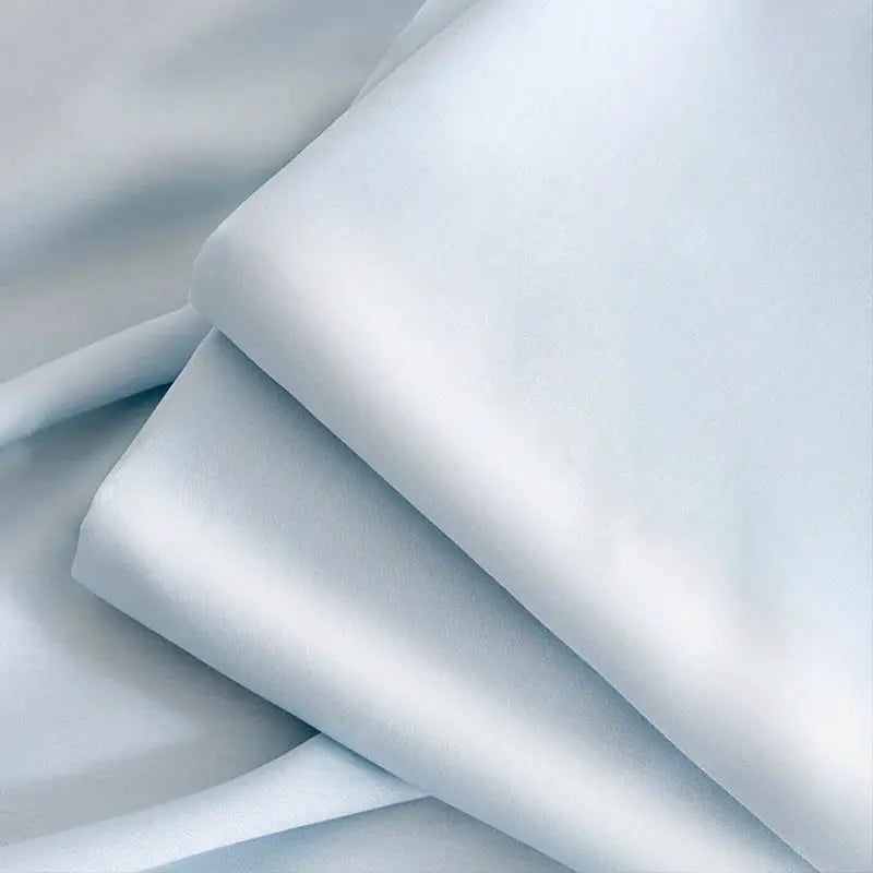 Cooling Satin Flat Sheet | 100 Polyester Fabric | Solid Color