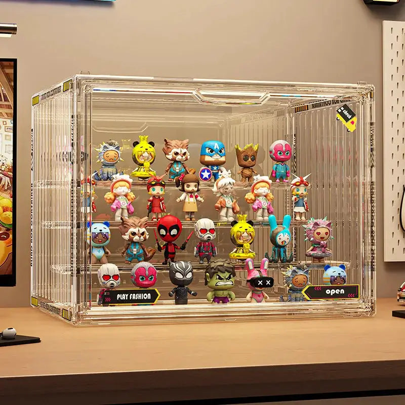 Three Layer Acrylic Display Rack Transparent Showcase Handmade Anime Car Model Blind Box Storage Box Jewelry Sorting Box from PriceLows™
