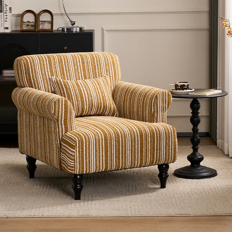 Single Sofa | Nordic Modern Vintage | Living Room Recliner | 1-Seater