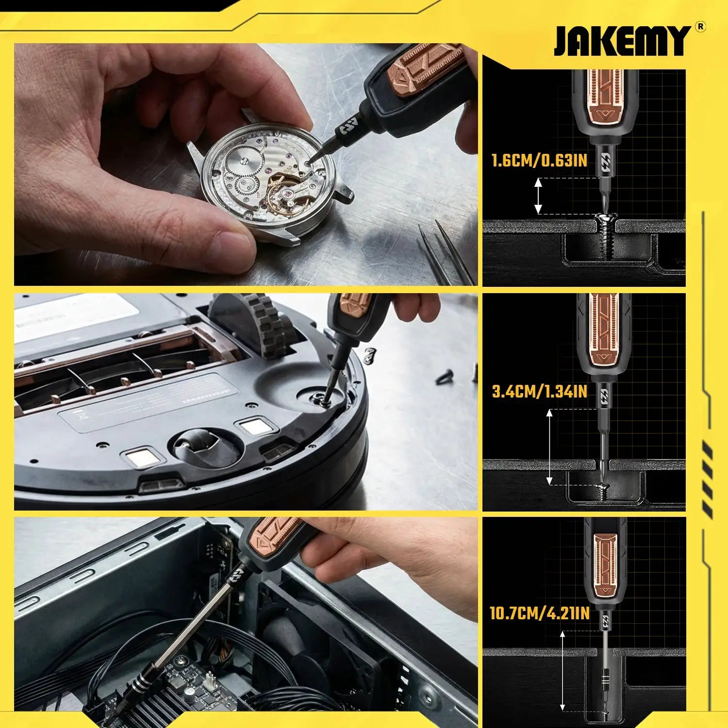 JAKEMY 180-in-1 Magnetic Precision Screwdriver Set, Electric Drill Bit Kit for iPhone Laptop Watch Glasses Repair from PriceLows™