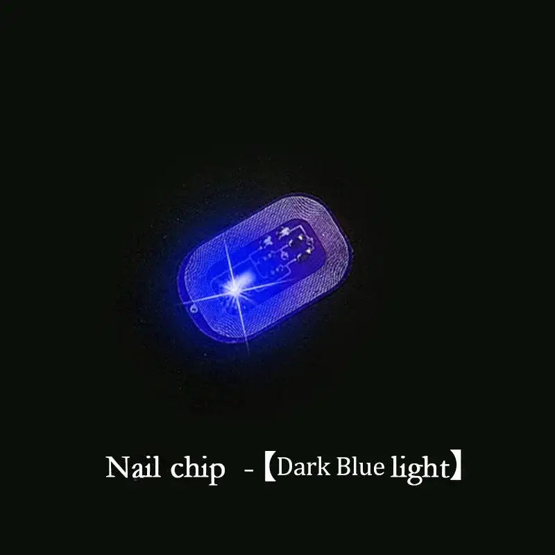 5pcs NFC Flash Nail Sticker LED Bare Chip Intelligent Luminous Nail Lamp Glow in the Dark Nail Stickers Enhancement Manicure from PriceLows™