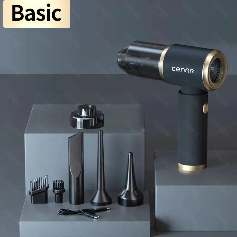 Mini Car Vacuum | Cordless Design | Compact Frame | Black