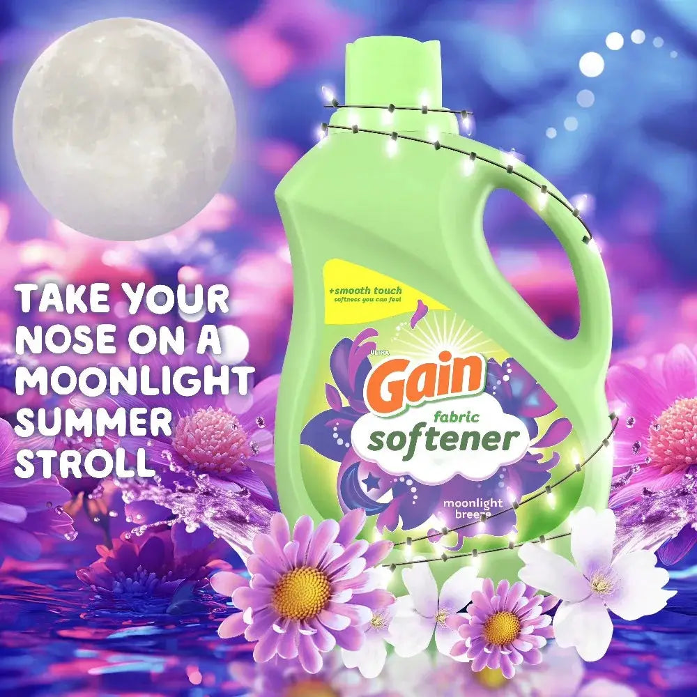 Liquid Fabric Softener | Moonlight Breeze Scent | 72 Oz | 98 Loads