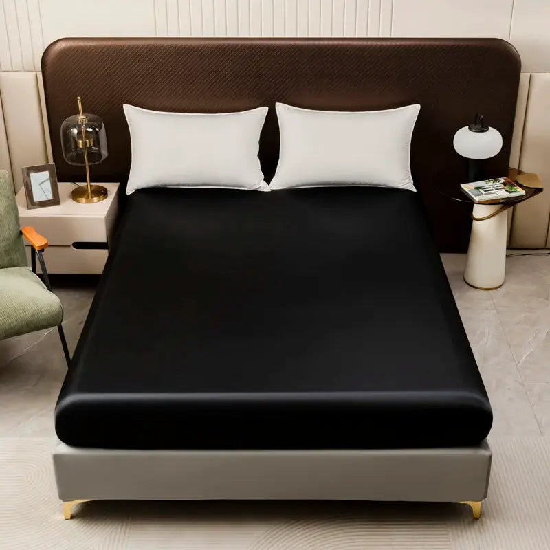 Satin Fitted Sheet | 25 Inch Pocket | Smooth Finish | Twin To King