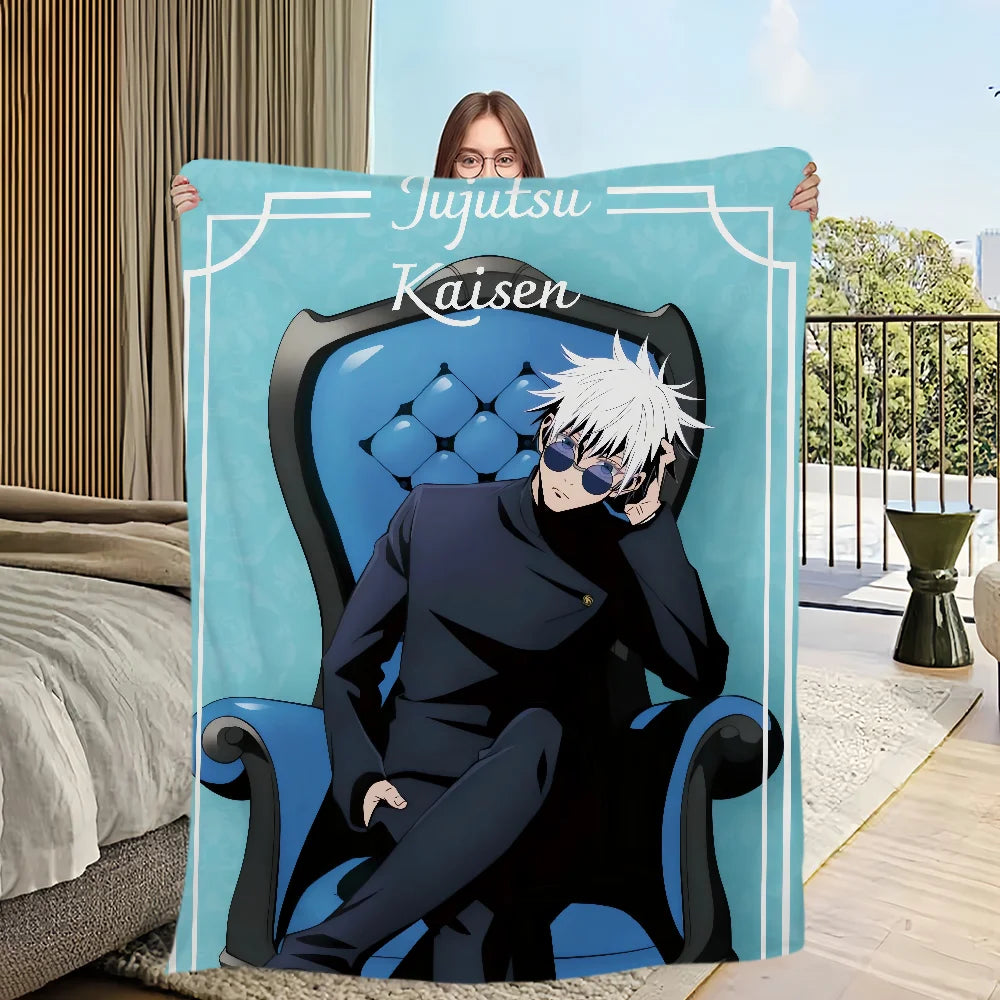 Blanket | Polar Fleece | Printed Anime Pattern | Small