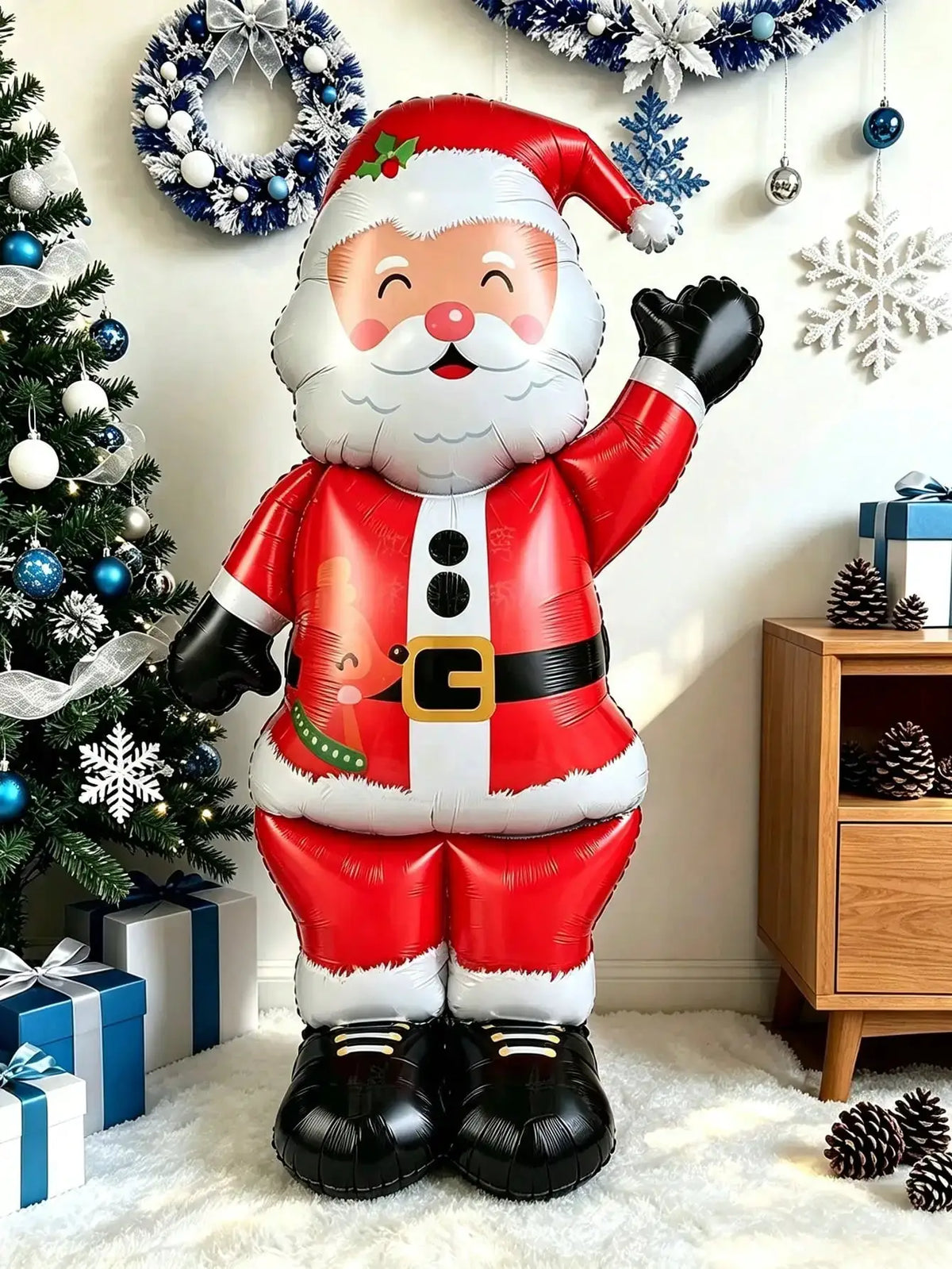 Giant Standing Santa Balloon | 62 Inches | Squinting Style