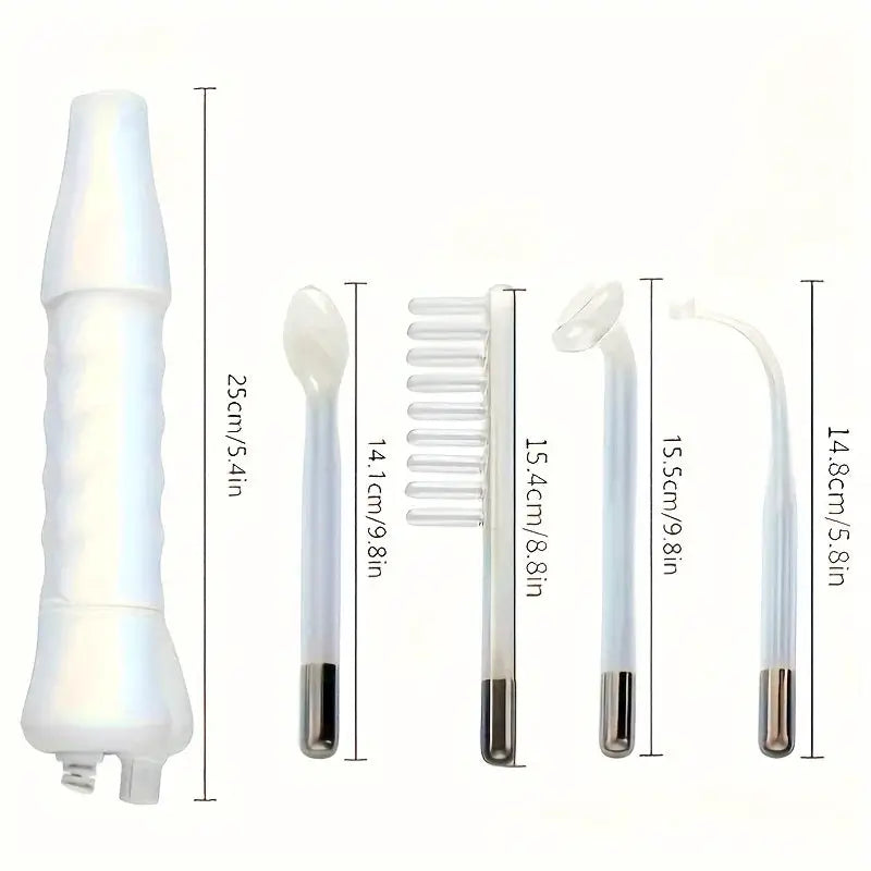 Portable Facial Skin Care Kit | High Frequency 120Khz | 4 Electrode Heads