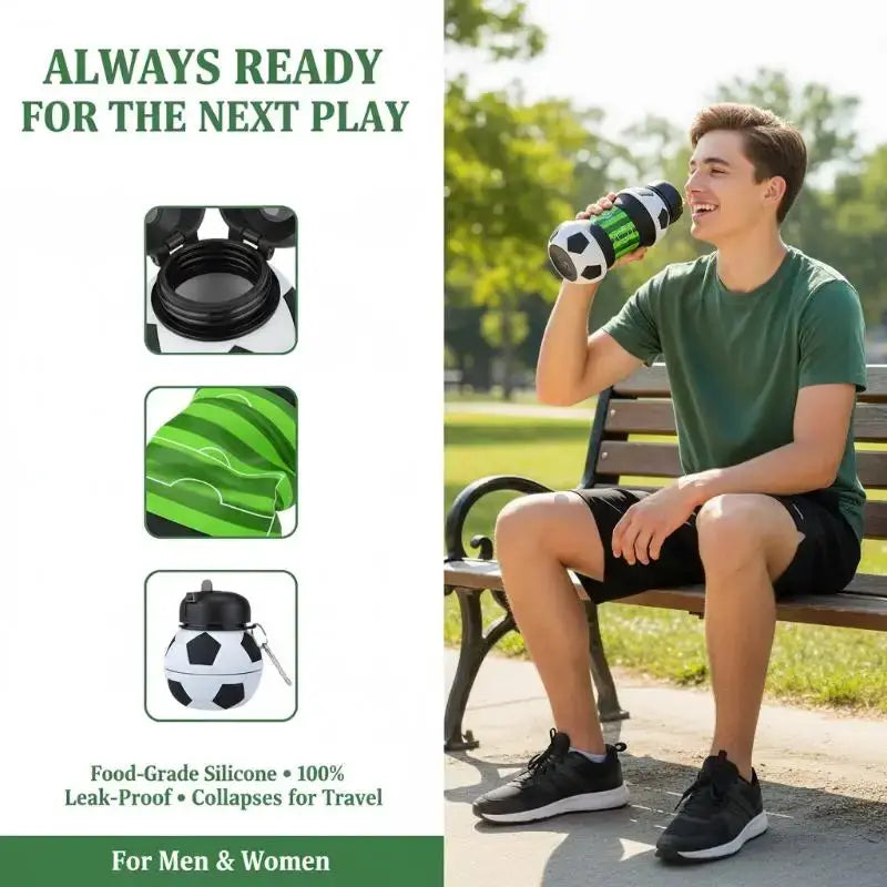 Kids Fold Water Bottle Cup with Leakproof Lid Portable School Sports Outdoor Collapsible Drink MugHotsale from PriceLows™