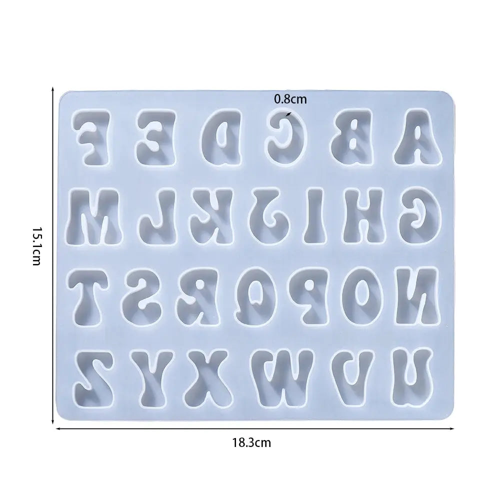 Alphabet Epoxy Resin Silicone Mold | DIY Jewelry Crafts Mould
