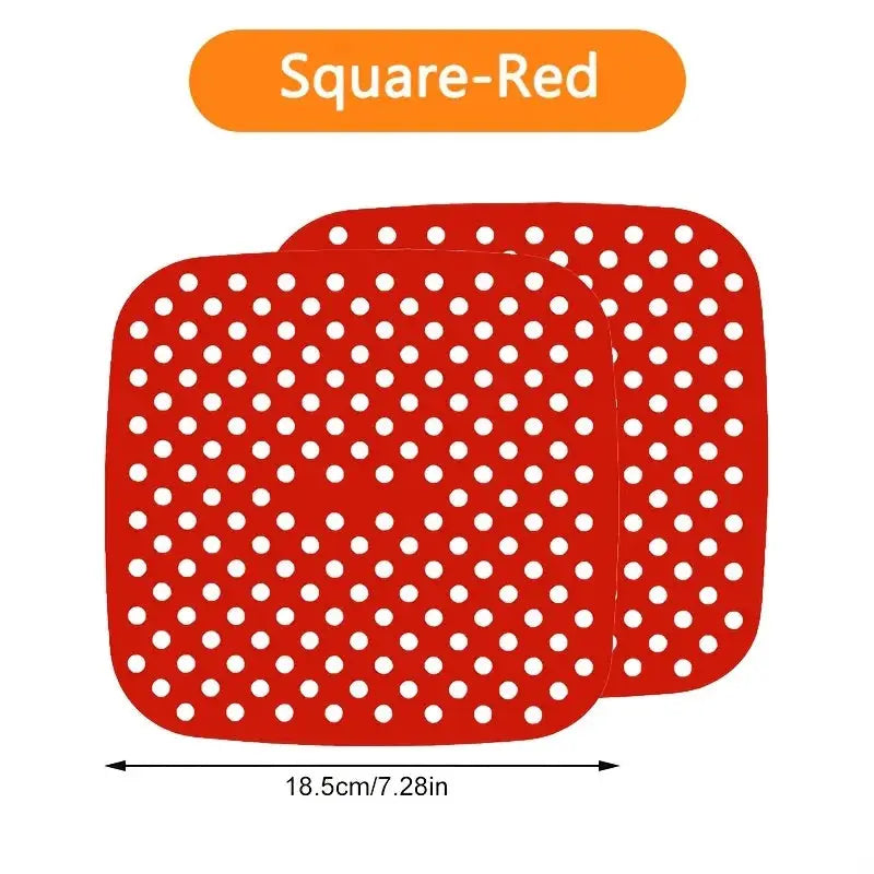 Silicone Air Fryer Mat | 2 Pack | Non-Stick | For Air Fryers