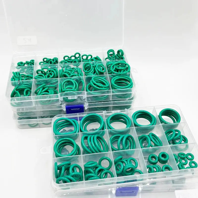 FKM O-ring Green Fluororubber Rubber Sealing Gasket O Ring CS1.5/2.0/2.4/3.1mm Oil Resistant Acid Alkali Resistant O-Ring Kit from PriceLows™