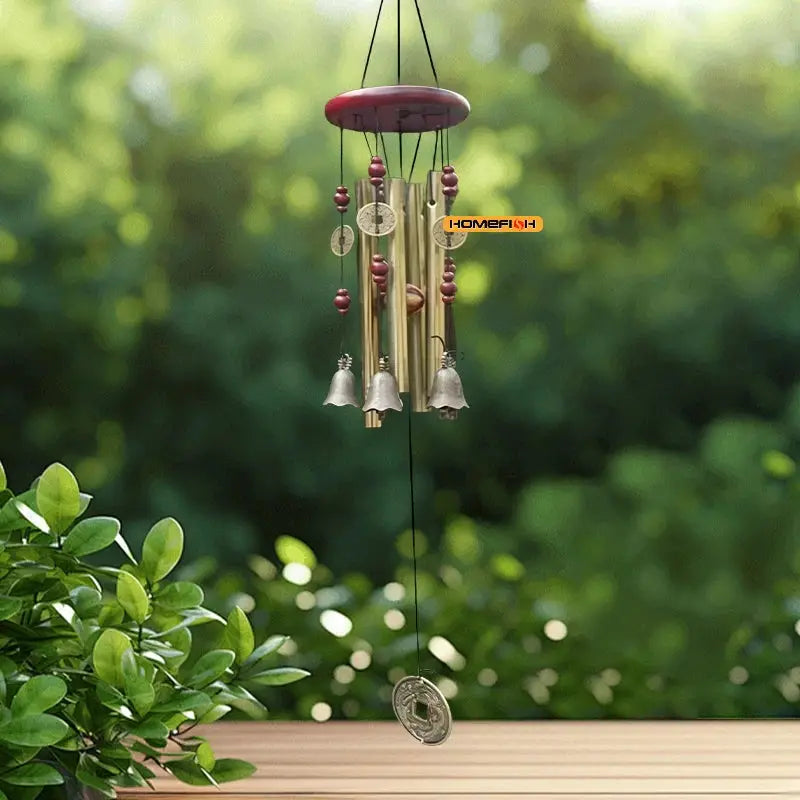 Large Wind Chime Tubes Bells Metal Church Bell Outdoor Garden Home Garden Decor Hanging Wind Chime Symbol Of Good Luck from PriceLows™