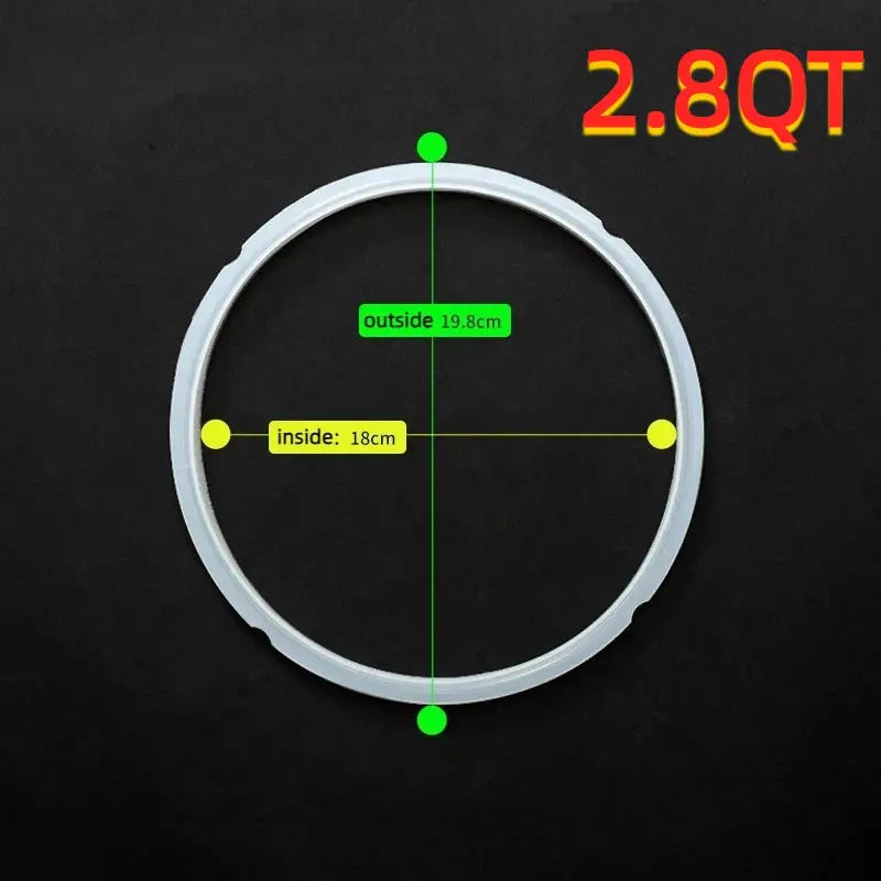 Instant Pot Sealing Ring | High Temperature Resistant | Multi-Size Compatible | 3QT 6QT 8QT 10QT