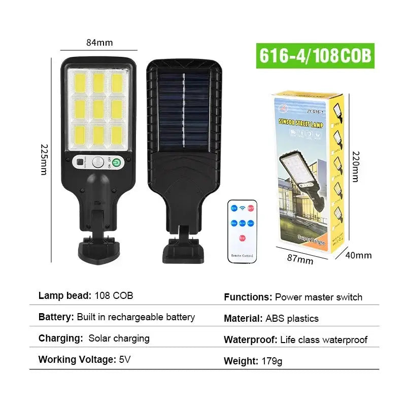 Outdoor Solar Light LED with Human Body Motion Sensor Easy Install Auto On/Off Weatherproof for Pathway Fence Wall Garden from PriceLows™