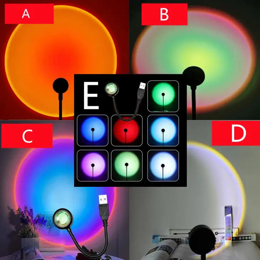 LED Projector | USB Powered | Portable Size | Warm Glow Effect